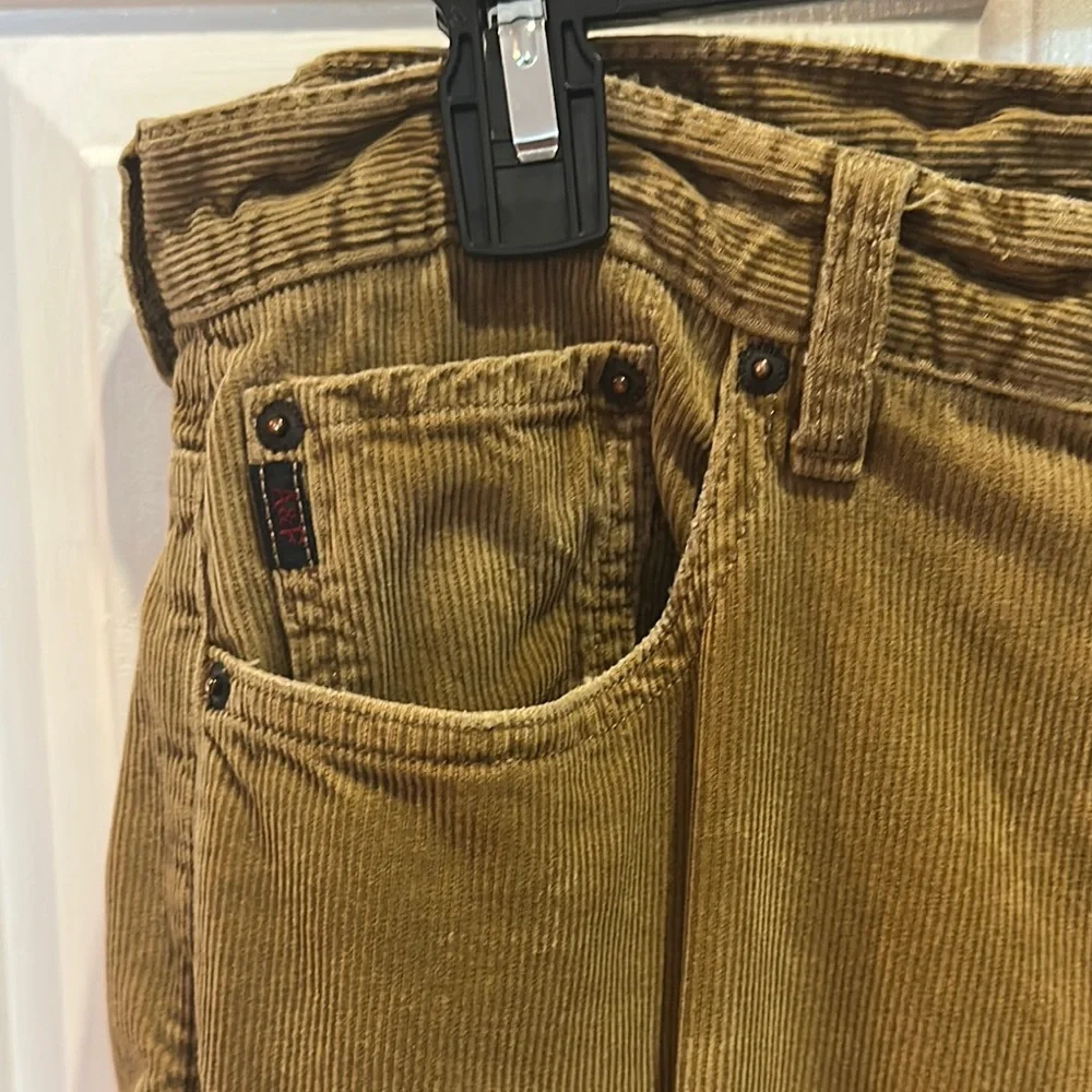 Abercrombie & Fitch. Corduroy Men’s Pants in light Brown/tan Button fly boot cut - Picture 3 of 13